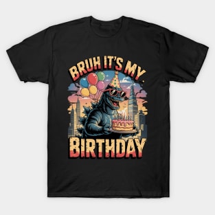 Kaiju Birthday Party Japan Monster Dinosuar It's My Birthday T-Shirt T-Shirt